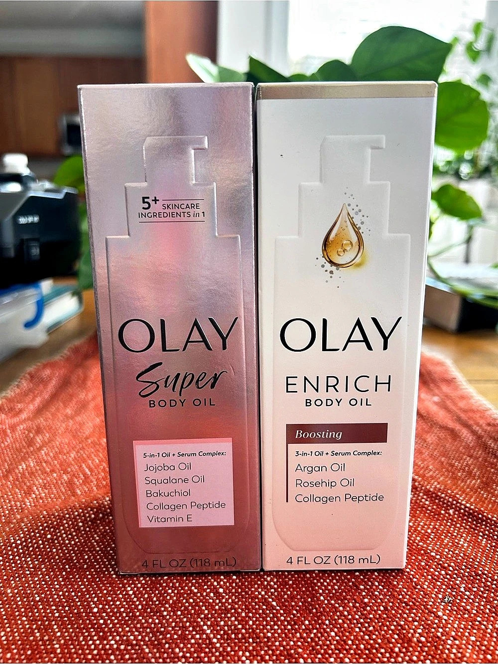 Olay Super Body Oil & Olay Enrich Body Oil Bundle